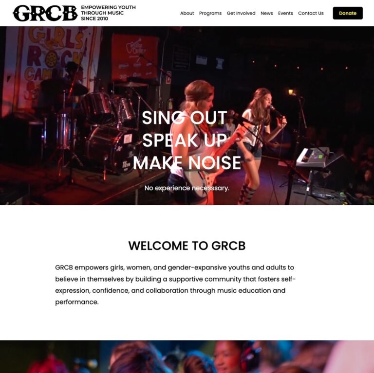 GRCB website home page