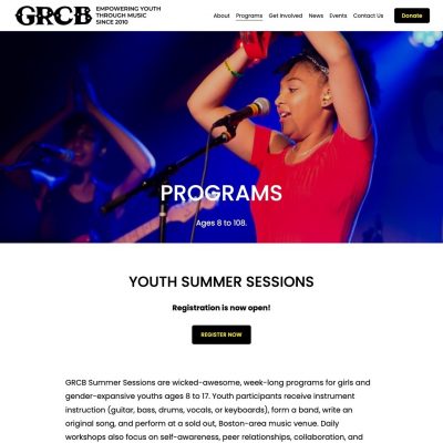 GRCB website Programs page